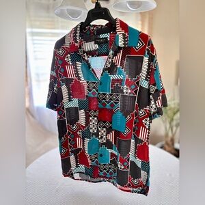 Geometric Patterned Shirt - Multicolor